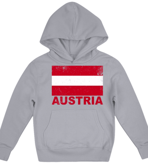 Austria Flag Vintage Austrian Nationality Origin T Kids Hoodie
