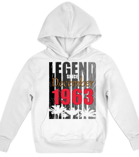 Birth Month December 1963 Vintage Kids Hoodie
