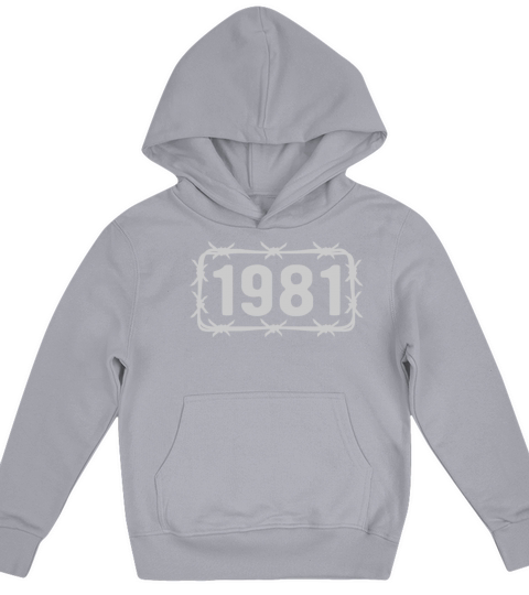Birthday Vintage 1981 Barbed Wire Kids Hoodie