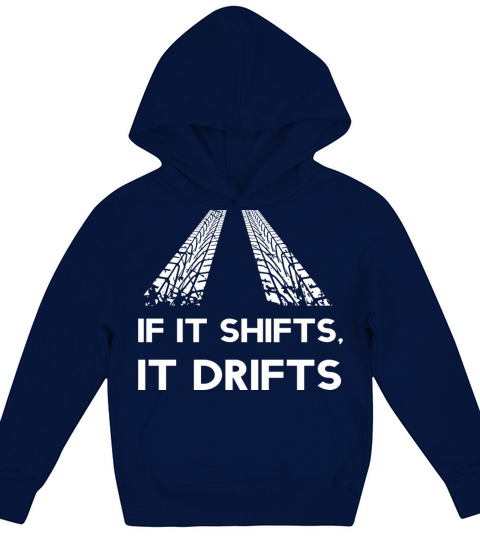 Car Drift Burnout Motor Car Guy Skidmark Gift Idea Kids Hoodie