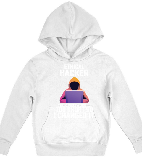 Funny Ethical Hacker Your Password Is Too Short Kids Hoodie