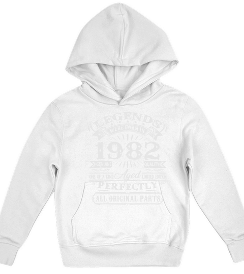 Mens Legends Were Born In 1982 40 Year Old Birthda Kids Hoodie