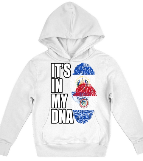 Paraguayan And Salvadoran Mix Heritage DNA Flag Kids Hoodie