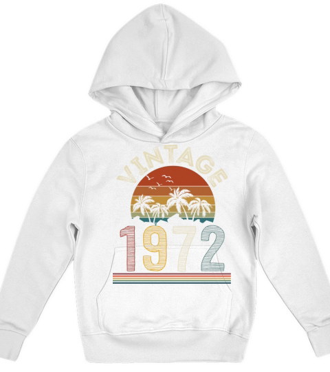 Vintage 1972 Kids Hoodie