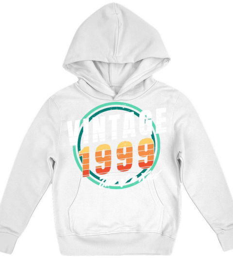 Vintage 1999 Shirt for Men Women 24 Year Old 24th Kids Hoodie