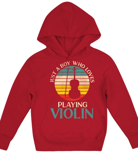Violin Violinist Retro Vintage Kids Hoodie