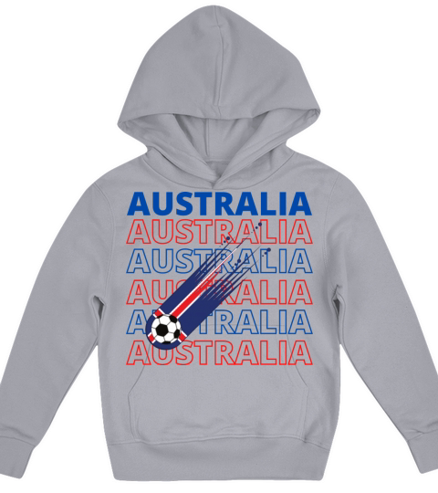 World Australia Soccer Vintage Kids Hoodie
