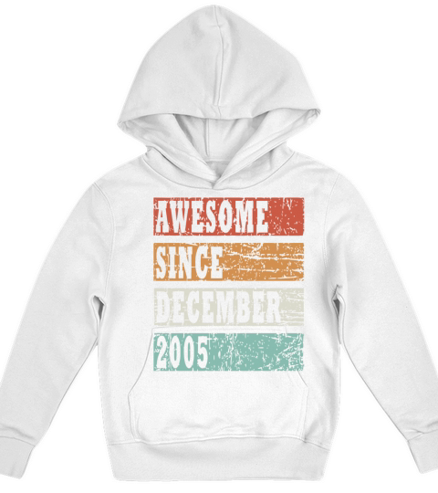 Year of construction 2005 December born gift idea Kids Hoodie