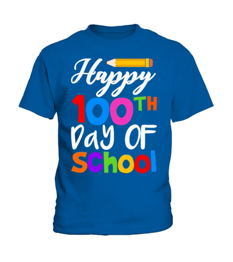 100th Day of School Teachers Students Kids Happy Kids T-Shirt