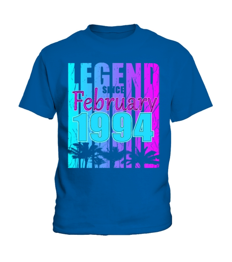 1994 Born Legend February Vintage Kids T-Shirt