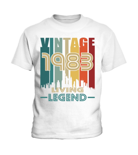 40th birthday vintage 1983 living legend Kids T-Shirt