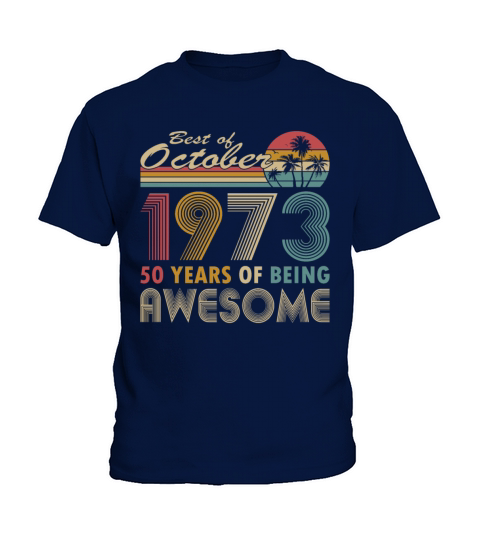 50th birthday vintage 1973 best of 1973 Kids T-Shirt