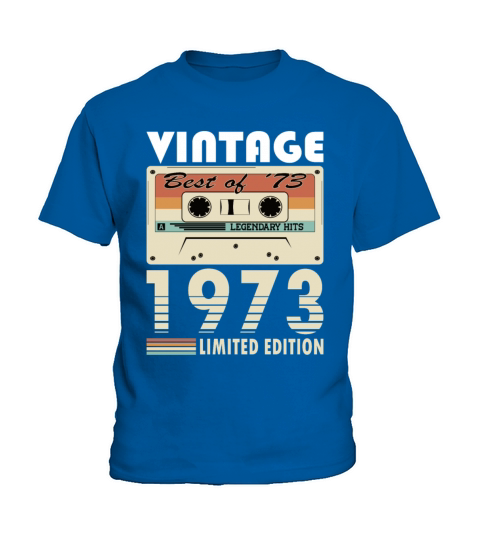 50th birthday vintage 1973 best of 1973 Kids T-Shirt