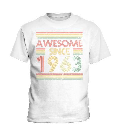 60 Years Vintage 1963 Retro 60th Birthday Kids T-Shirt