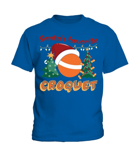 Christmas Sport Christmas Santas Favorite Croquet Kids T-Shirt