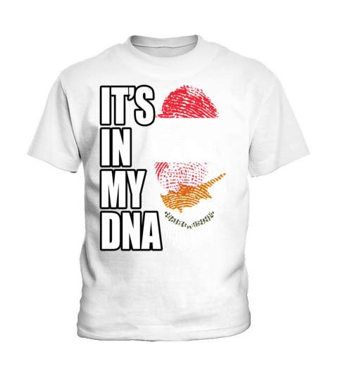Cypriot And Austrian Mix Heritage DNA Flag Kids T-Shirt
