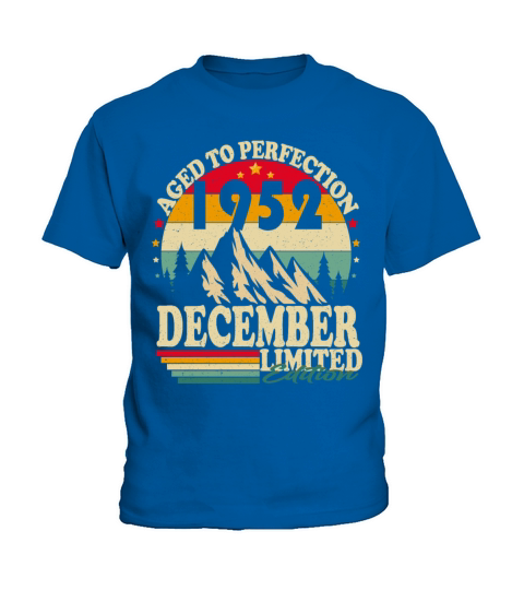 December 1952 Vintage vintage retro birthday Kids T-Shirt