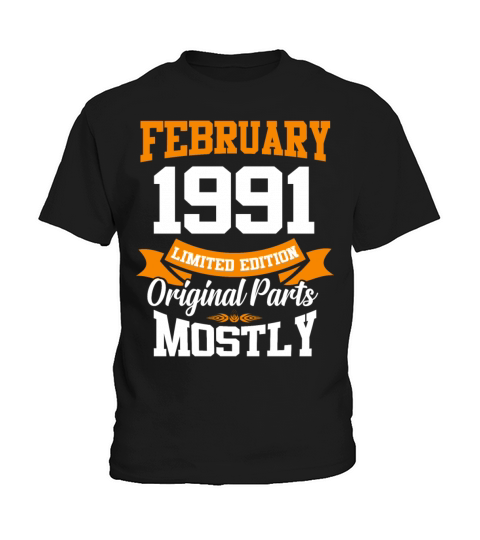 February 1991 Vintage Birthday Present Kids T-Shirt