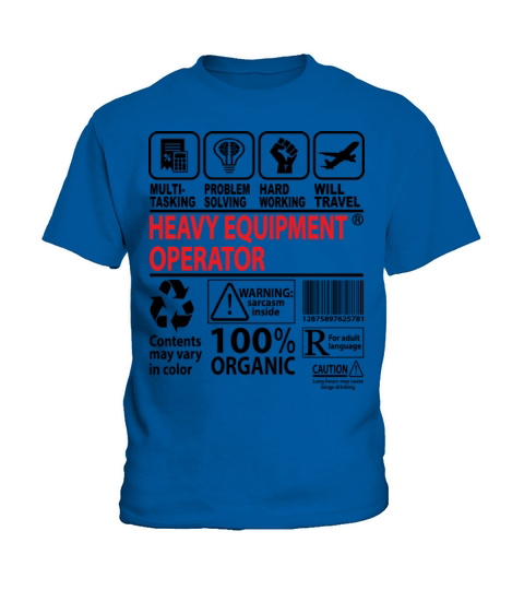 Heavy Equipment Operator MultiTasking Certified Kids T-Shirt
