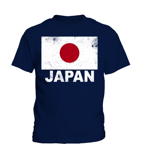 Japan Flag Vintage Japanese Origin Nationality Tra Kids T-Shirt