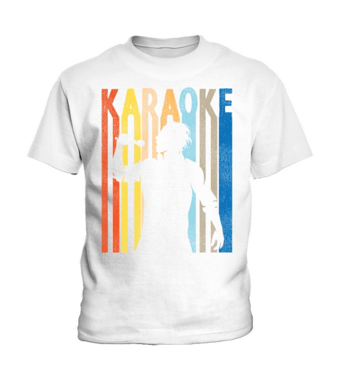Karaoke Singer Retro Vintage Kids T-Shirt