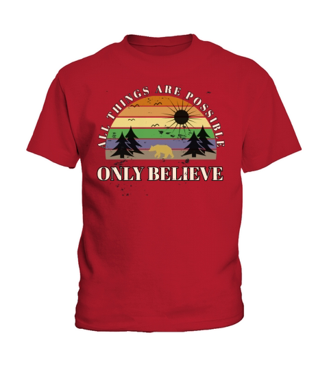 Only believe Christian vintage design Kids T-Shirt