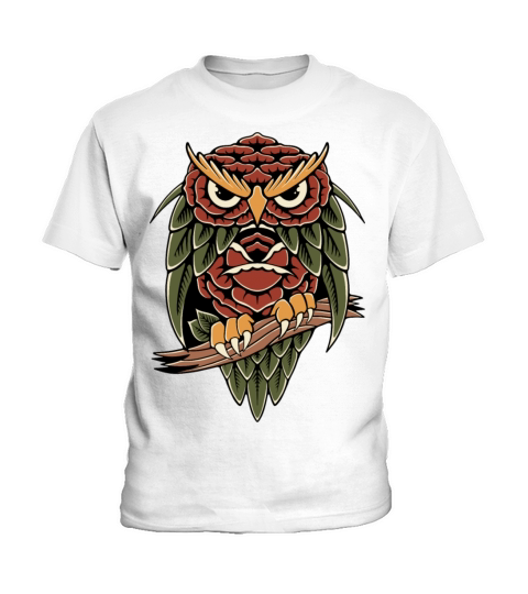 Owl Flower Kids T-Shirt