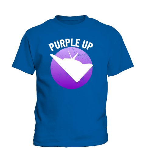 Purple Up F117 Stealth Nighthawk Military Kid Boys Kids T-Shirt