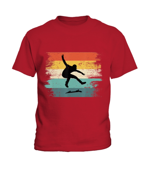 Skateboarder Gifts Vintage Skater Retro Kids T-Shirt