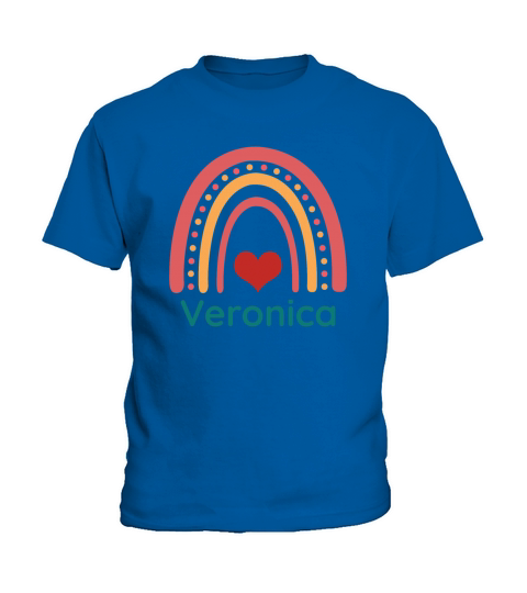 Veronica Vintage Boho Rainbow Kids T-Shirt