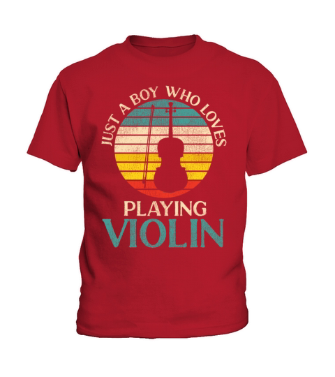 Violin Violinist Retro Vintage Kids T-Shirt