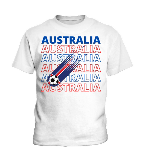 World Australia Soccer Vintage Kids T-Shirt