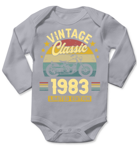 1983 40 Years Old Vintage 40th Birthday Long Sleeve Baby One-Piece