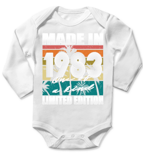 40th birthday made in 1983 limited edition Long Sleeve Baby One-Piece