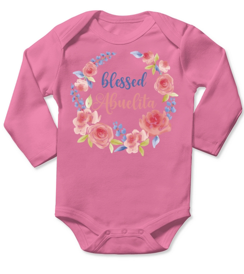 Blessed Abuelita For Abuela And Latina Granny Long Sleeve Baby One-Piece