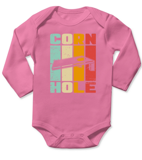 Cornhole Long Sleeve Baby One-Piece