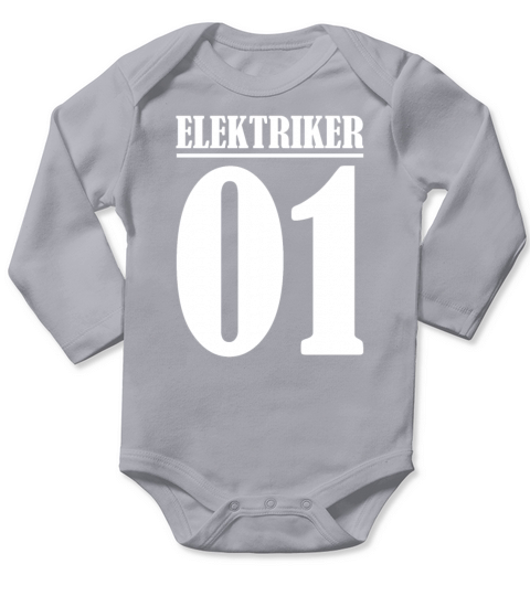 electrician master electrician construction site g Long Sleeve Baby One-Piece