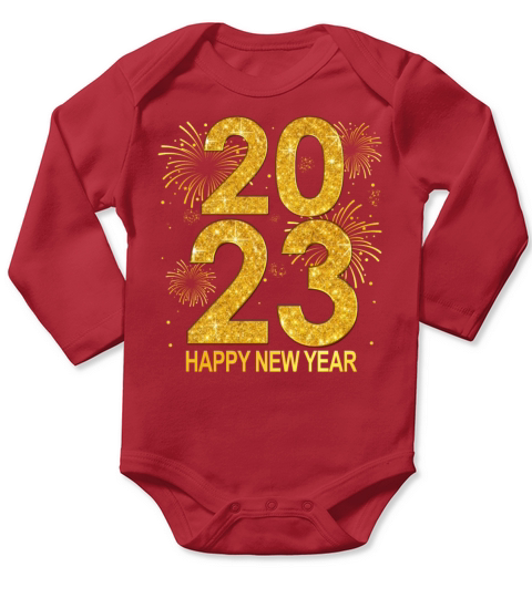 New Years Eve Party 2023 - 2023 New Year Long Sleeve Baby One-Piece