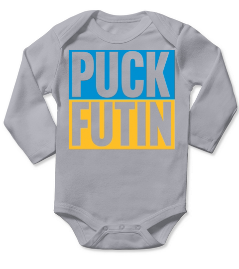 puck futin logo design Long Sleeve Baby One-Piece