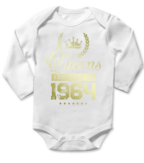 Queens born in 1964 Long Sleeve Baby One-Piece