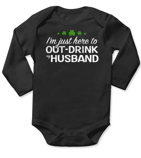 Saint Patricks Day Drinking Shirt for Couples Bar Party Long Sleeve Baby One-Piece