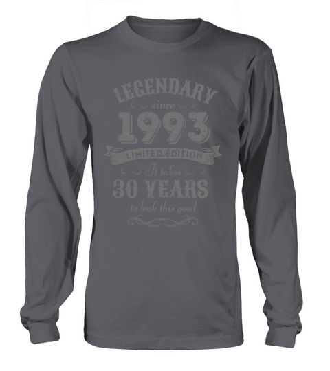 30th Birthday Vintage 1993 Long sleeved Unisex