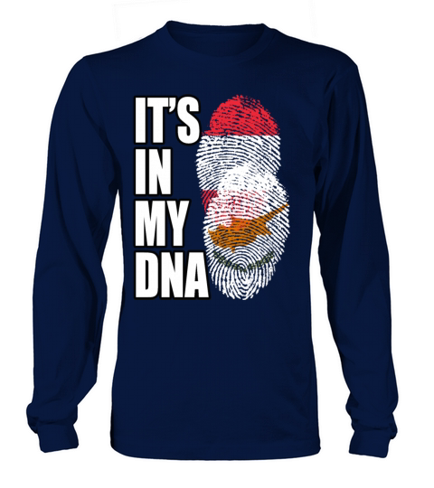 Cypriot And Austrian Mix Heritage DNA Flag Long sleeved Unisex