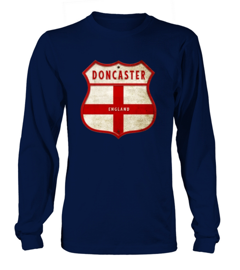 Doncaster England flag coat of arms design Long sleeved Unisex