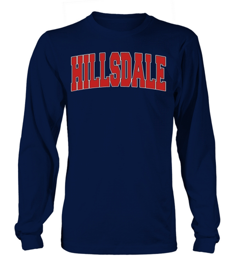 Hillsdale Mi Michigan Varsity Style Usa Vintage Sp Long sleeved Unisex