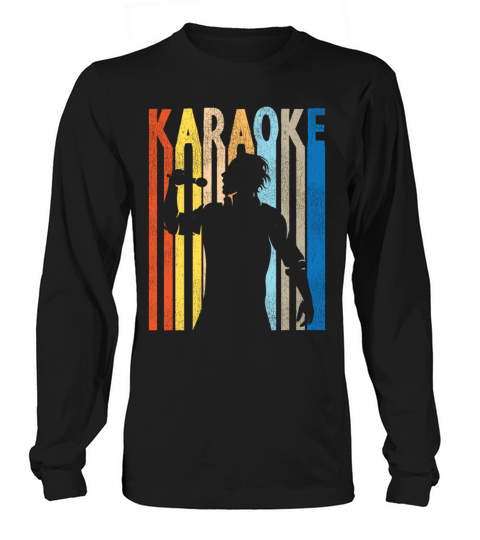 Karaoke Singer Retro Vintage Long sleeved Unisex