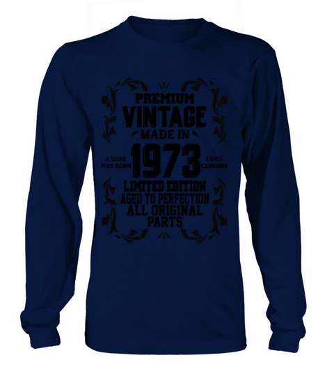 Premium Vintage 1973 Long sleeved Unisex