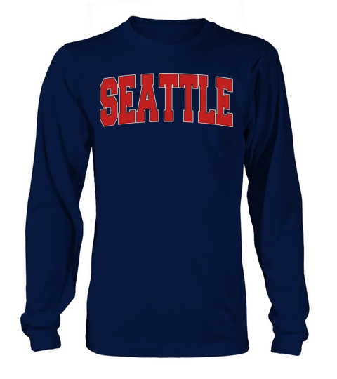 Seattle Wa Washington Varsity Style Usa Vintage Sp Long sleeved Unisex