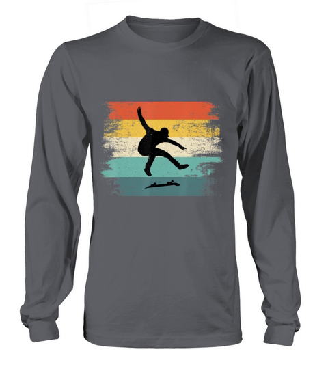 Skateboarder Gifts Vintage Skater Retro Long sleeved Unisex