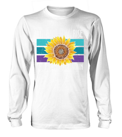 Suicide Prevention Sunflower Long sleeved Unisex